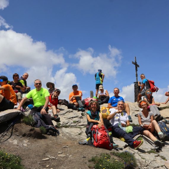 Sulla vetta della Pointe Chaligne, 2607 m.. 15/06/2025. (Foto di Andrea Miola)