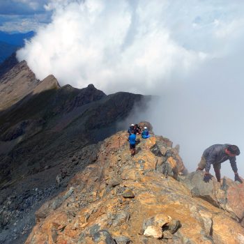 Salendo alle Rocce Fourion (gruppo del Monviso). 1 agosto 2025 (Foto di Gianpiero Oberto)