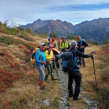 Verso il Col Ranzola. Gita sociale Monte Rena-Monte Taf, 14/09/2025 (Foto di Beppe Mannarino)