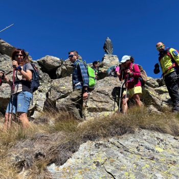 Scendendo dalla vetta del Barbeston, 2482 m. 31 agosto 2025. (Foto di Luciano Vernetti)
