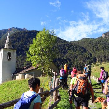 La Veulla (1307 m), salendo al monte Barbeston. 31 agosto 2025. (Foto di Andrea Miola)