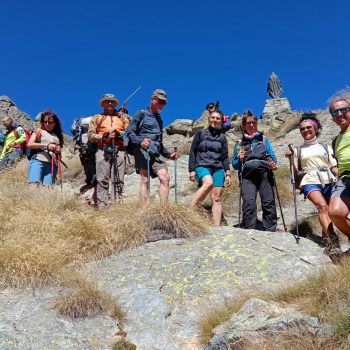 Scendendo dalla vetta del Barbeston, 2482 m. 31 agosto 2025. (Foto di Gabriele Camerlo)