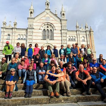 Foto di gruppo alla gita sociale al santuario di Montallegro (Rapallo). (Foto di Stefania Ceretto Giannone)