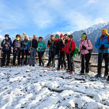 Eccoci sulla cima più alta. Gita sociale al Lago di Villa. Sabato 24 gennaio 2026. (Foto di Lucia Moro).
