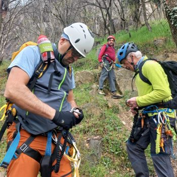 Via ferrata “La Ruceia” a Condove. 21 marzo 2026 (Foto di Gianpiero Oberto).