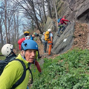 Via ferrata “La Ruceia” a Condove. 21 marzo 2026 (Foto di Gianpiero Oberto).
