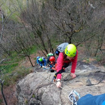 Via ferrata “La Ruceia” a Condove. 21 marzo 2026 (Foto di Gianpiero Oberto).