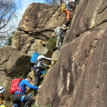 Via ferrata “La Ruceia” a Condove. 21 marzo 2026 (Foto di Gianpiero Oberto).
