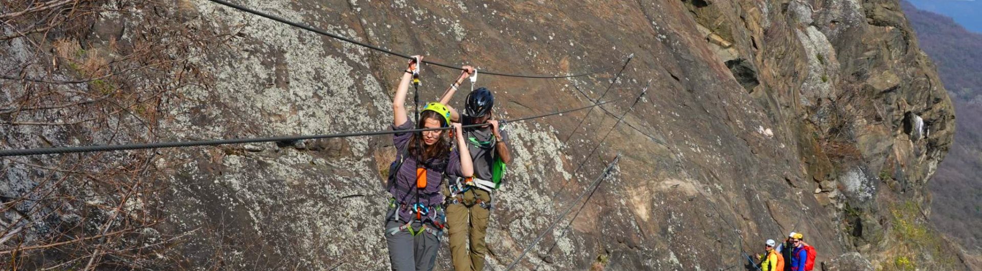 Via ferrata “La Ruceia” a Condove. 21 marzo 2026 (Foto di Beppe Martino).