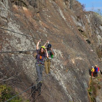 Via ferrata “La Ruceia” a Condove. 21 marzo 2026 (Foto di Beppe Martino).