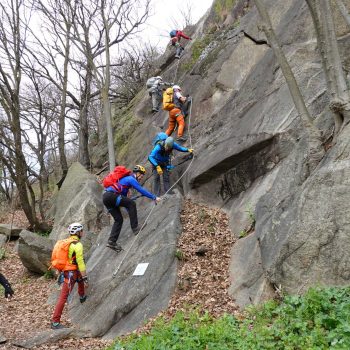 Via ferrata “La Ruceia” a Condove. 21 marzo 2026 (Foto di Beppe Martino)
