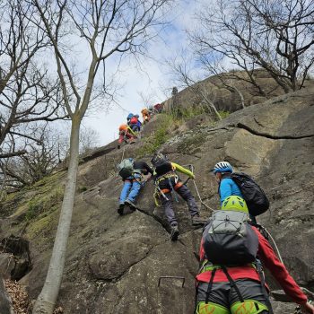 Via ferrata “La Ruceia” a Condove. 21 marzo 2026 (Foto di Daniele Nigra).