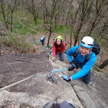 Via ferrata “La Ruceia” a Condove. 21 marzo 2026 (Foto di Flavio Chiarottino).