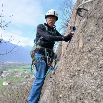 Via ferrata “La Ruceia” a Condove. 21 marzo 2026 (Foto di Flavio Chiarottino).