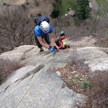 Via ferrata “La Ruceia” a Condove. 21 marzo 2026 (Foto di Flavio Chiarottino).