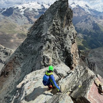 Gita sociale di arrampicata al Grand Tournalin, punta nord. 19/07/2026 (Foto di Paolo Oberto).