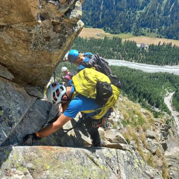 Via Ferrata al Bivacco Borelli-Pivano. 12/07/2026 (Foto di Gianpiero Oberto).
