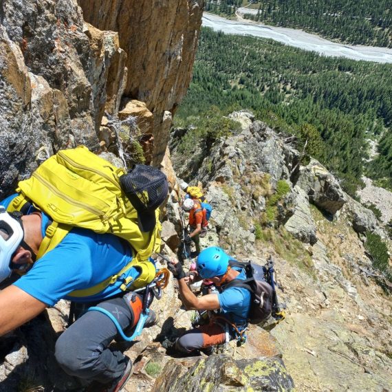 Via Ferrata al Bivacco Borelli-Pivano. 12/07/2026 (Foto di Gianpiero Oberto).