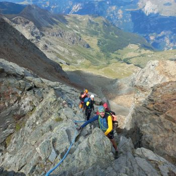 Gita sociale di arrampicata al Grand Tournalin, punta nord. 19/07/2026 (Foto di Gianpiero Oberto).