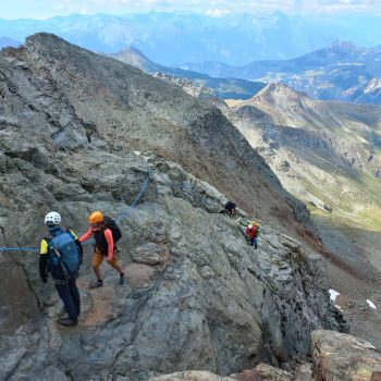 Gita sociale di arrampicata al Grand Tournalin, punta nord. 19/07/2026 (Foto di Gianpiero Oberto).