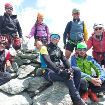 Gita sociale di arrampicata al Grand Tournalin, punta nord. 19/07/2026 (Foto di Gianpiero Oberto).
