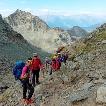 Gita sociale di arrampicata al Grand Tournalin, punta nord. 19/07/2026 (Foto di Emilio Cardamone).