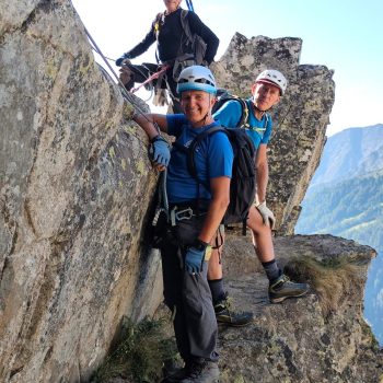Via Ferrata al Bivacco Borelli-Pivano. 12/07/2026 (Foto di Stefania Ceretto).