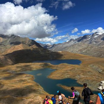 I Laghi Rosset e Leytà, scendendo da Punta Basei. 30/08/2026 (Foto di Erika Salassa).