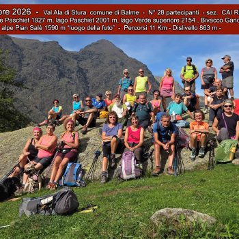 Gita sociale ai Laghi Verdi di Balme. 20/09/2026 (F. Valter Di Bari)